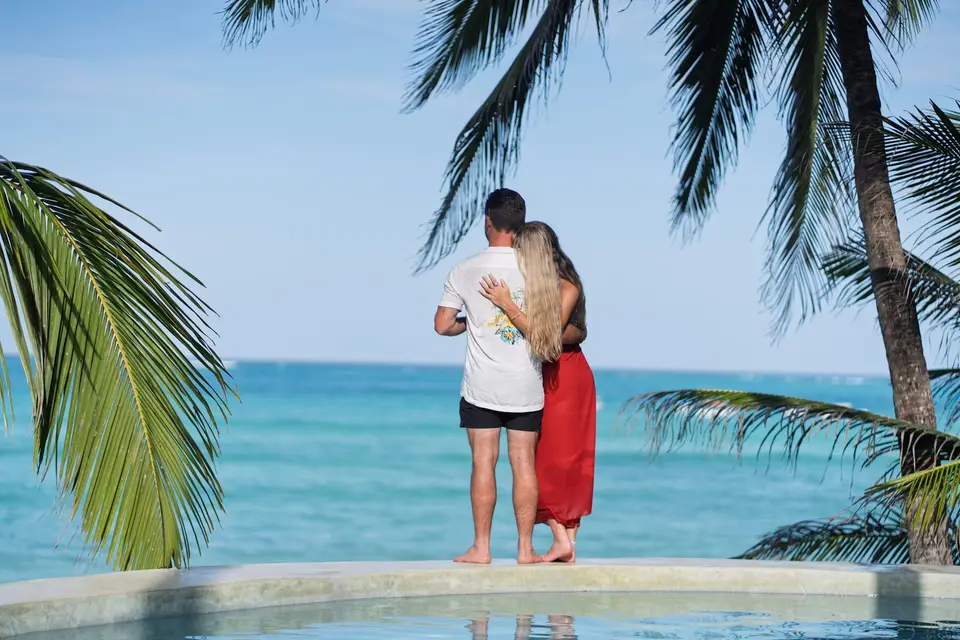 Couple at Pool Edge – Asili House Zanzibar