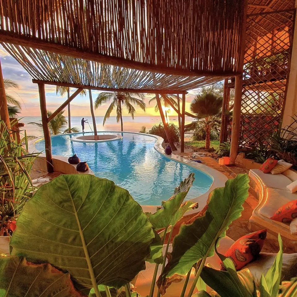 Asili House - lounge view in the early morning