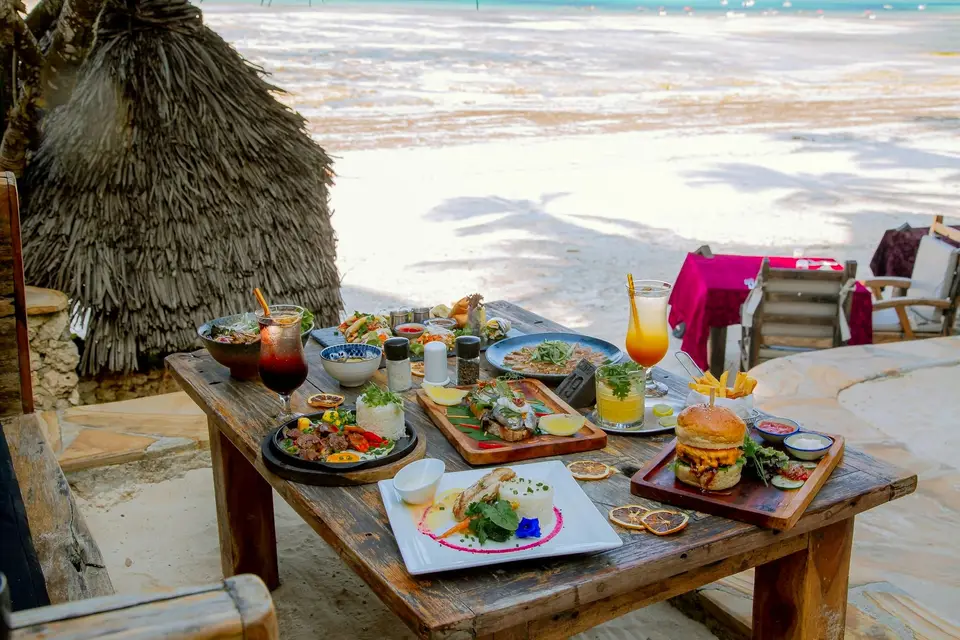 Selection of signature dishes from Zatiny Restaurant and Duyen by Kim at Boutique Hotel Matlai Zanzibar.